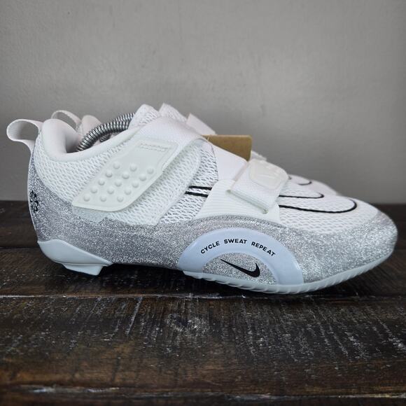 NEW Nike SuperRep Cycle 2 Womens Size 7 Nature Premium Pure Platinum Glitter